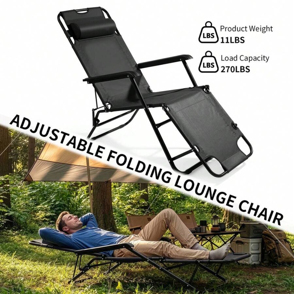 Heavy Duty Portable Camping Ch - Outdoor Camping Recliner ulasan dan harga