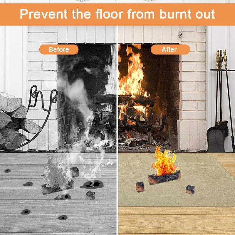 Camping Fireproof Mat Heat Res - Outdoor Camping Fire ulasan dan harga