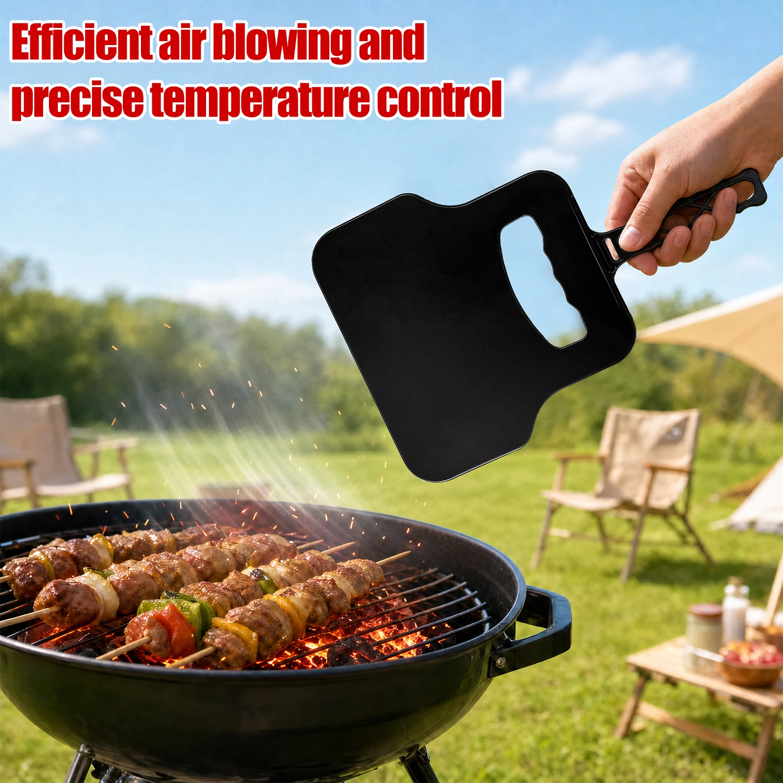 Manual Wind Maker Plastic Hand - Outdoor Camping Fire ulasan dan harga