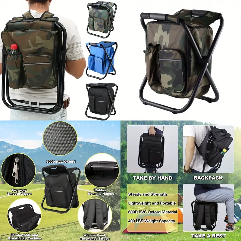 2-in-1 Portable Folding Fishin - Folding Chair ulasan dan harga