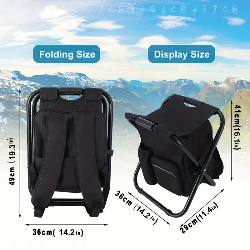 2-in-1 Portable Folding Fishin - Folding Chair ulasan dan harga