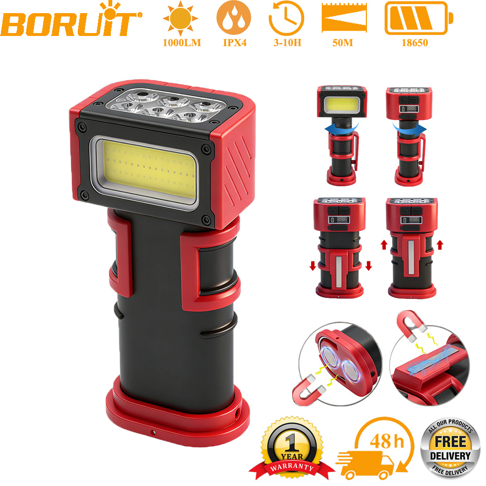 BORUiT COB LED Work Light 1000 - Outdoor Camping Adventure Lamp ulasan dan harga