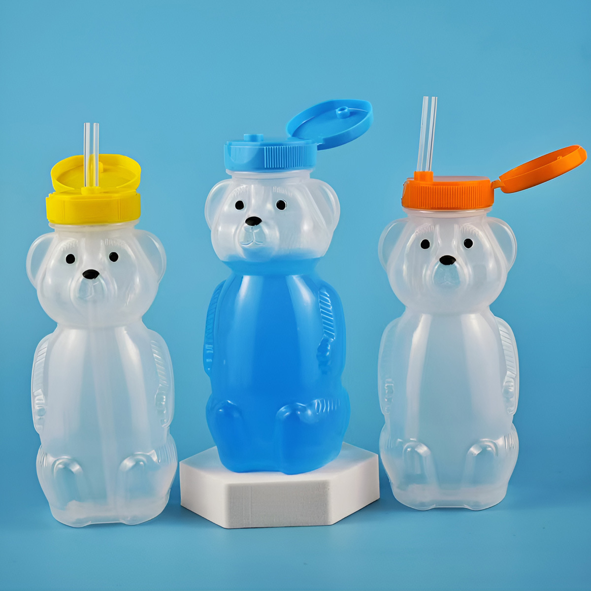 Cute Bear Shaped Bottle Plasti - Bear Canister ulasan dan harga