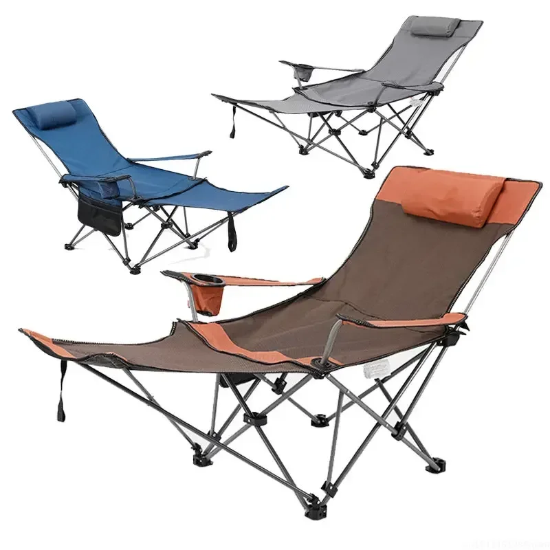2in1 Outdoor Folding Chair Por - Outdoor Camping Recliner ulasan dan harga