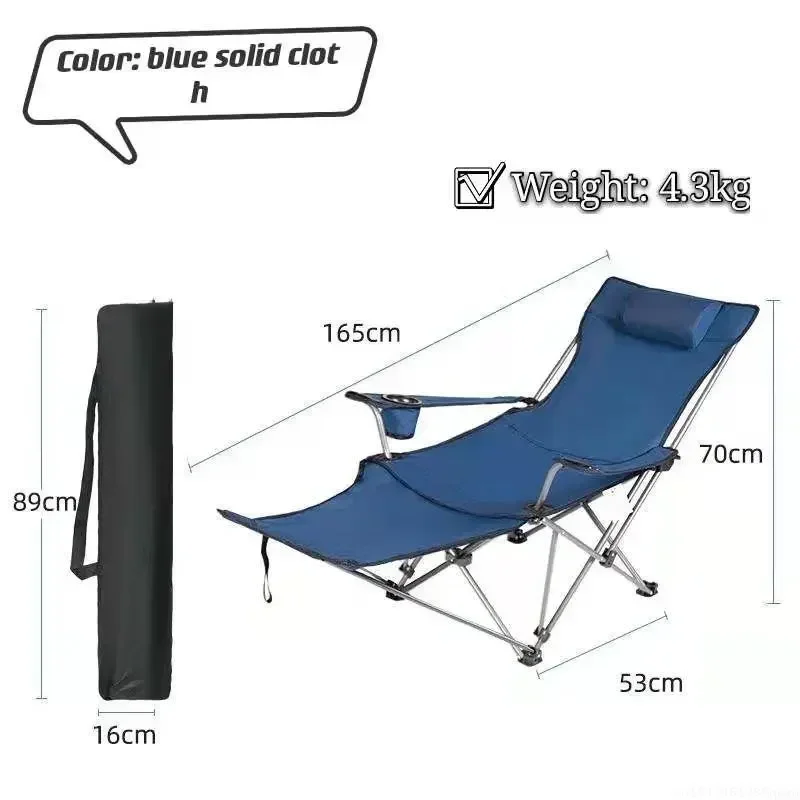 2in1 Outdoor Folding Chair Por - Outdoor Camping Recliner ulasan dan harga