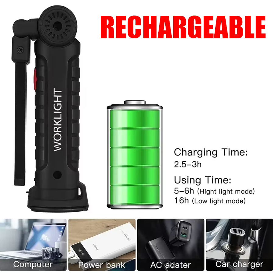 Portable LED Flashlight with M - Outdoor Camping Adventure Lamp ulasan dan harga