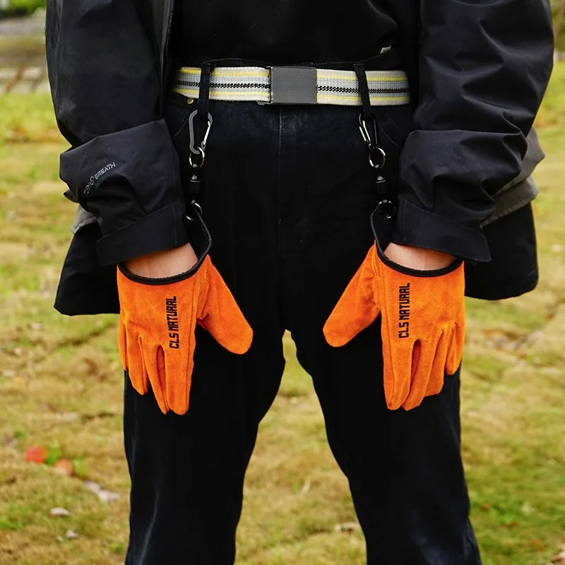 Heat Resistant BBQ Gloves Cowh - Outdoor Camping Fire ulasan dan harga