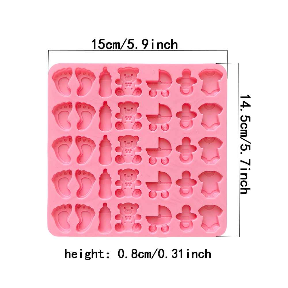 1pc 35 Cavity Foot Baby Bottle - Bear Canister ulasan dan harga