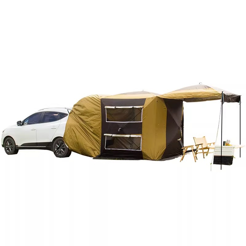 Factory Manufacturer 4 Person  - Outdoor Camping Car Tail Tent ulasan dan harga