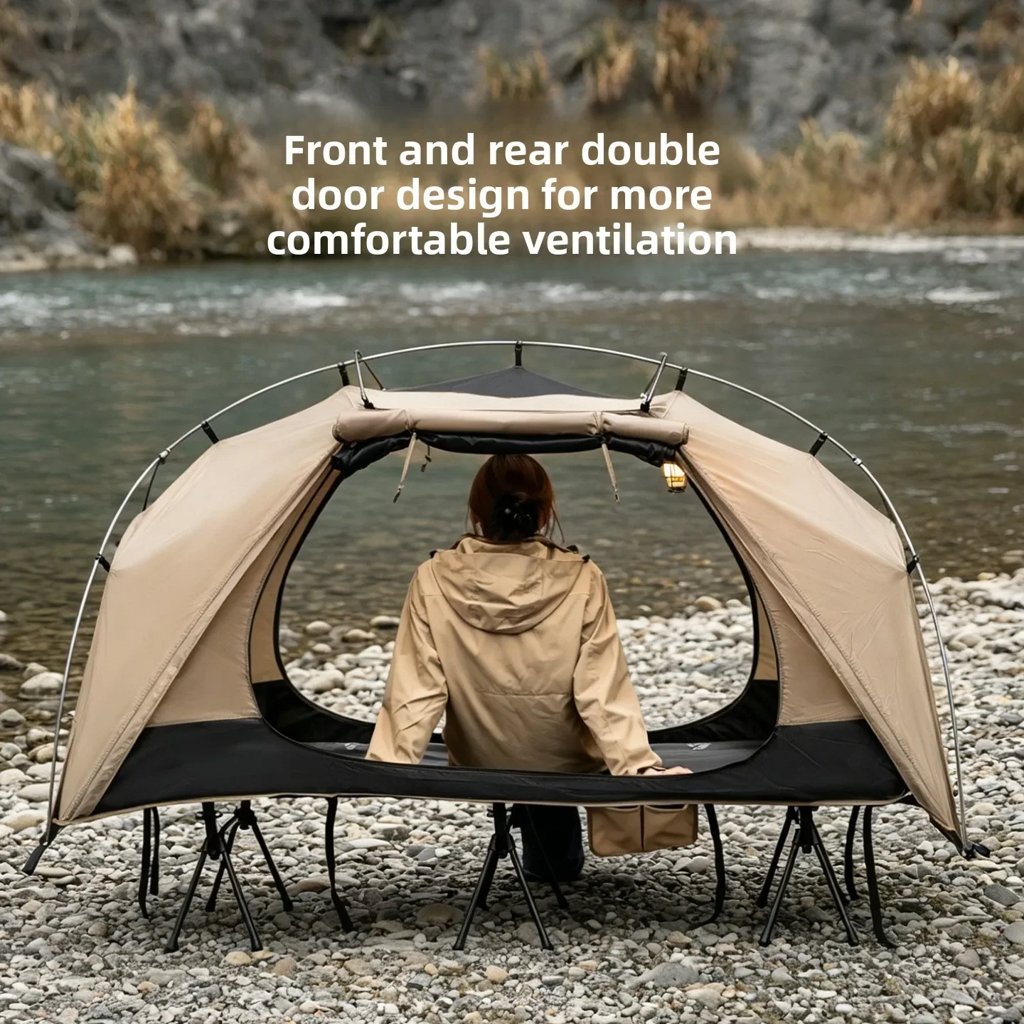 MOUNTAINHIKER Outdoor Camp Bed - Outdoor Camping Canopy ulasan dan harga