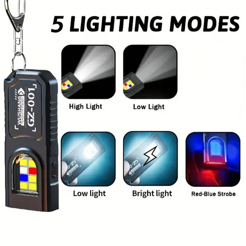 Powerful Mini COB LED Keychain - Outdoor Camping Adventure Lamp ulasan dan harga