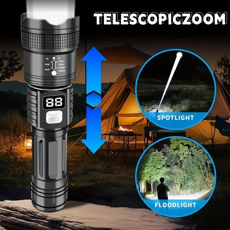 100000LM Super Bright Led Flas - Outdoor Camping Adventure Lamp ulasan dan harga