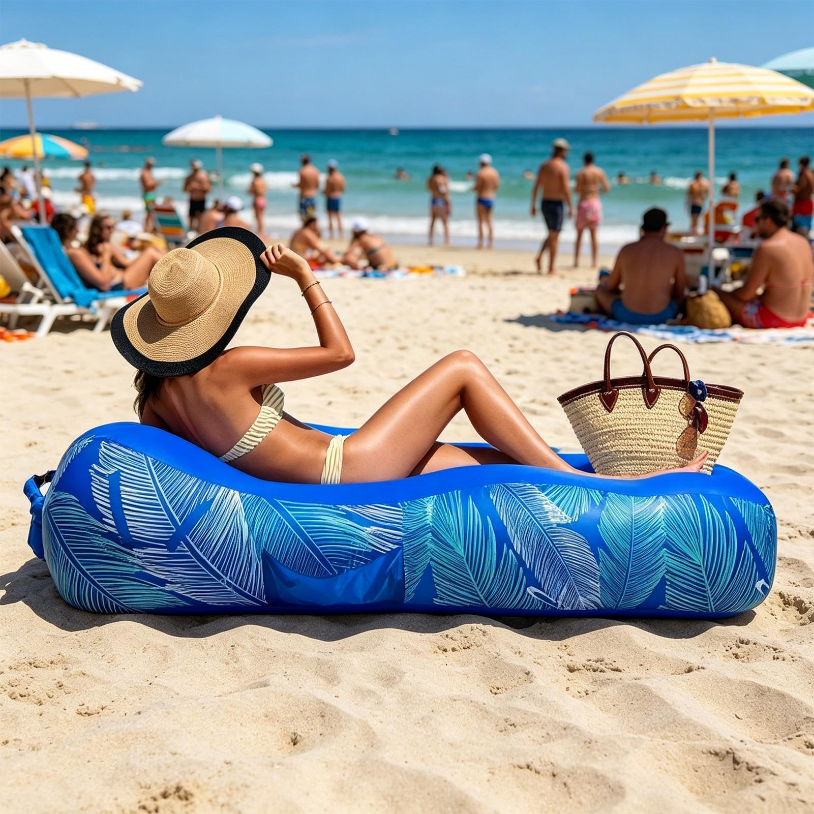 Inflatable Lounger with Sunsha - Outdoor Camping Canopy ulasan dan harga
