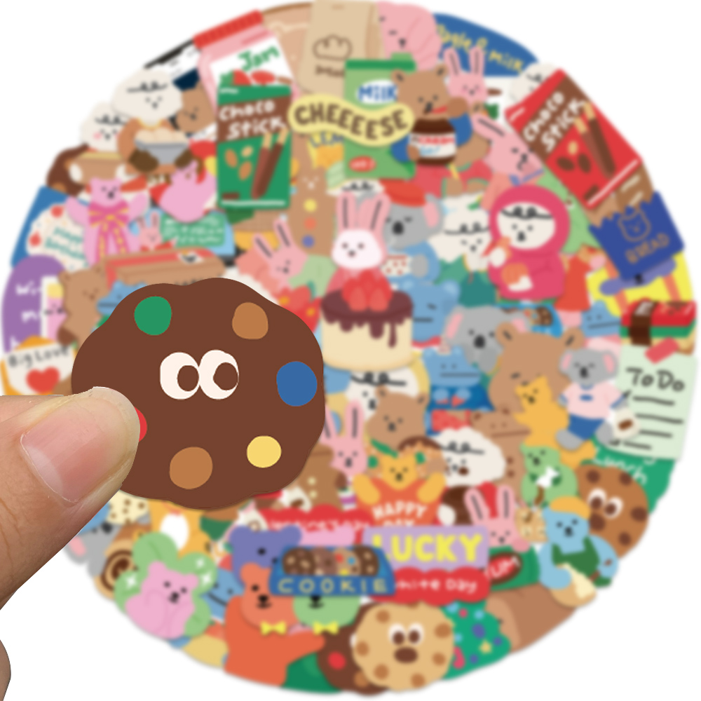 100pcs Pack Cartoon Dailylike  - Bear Canister ulasan dan harga