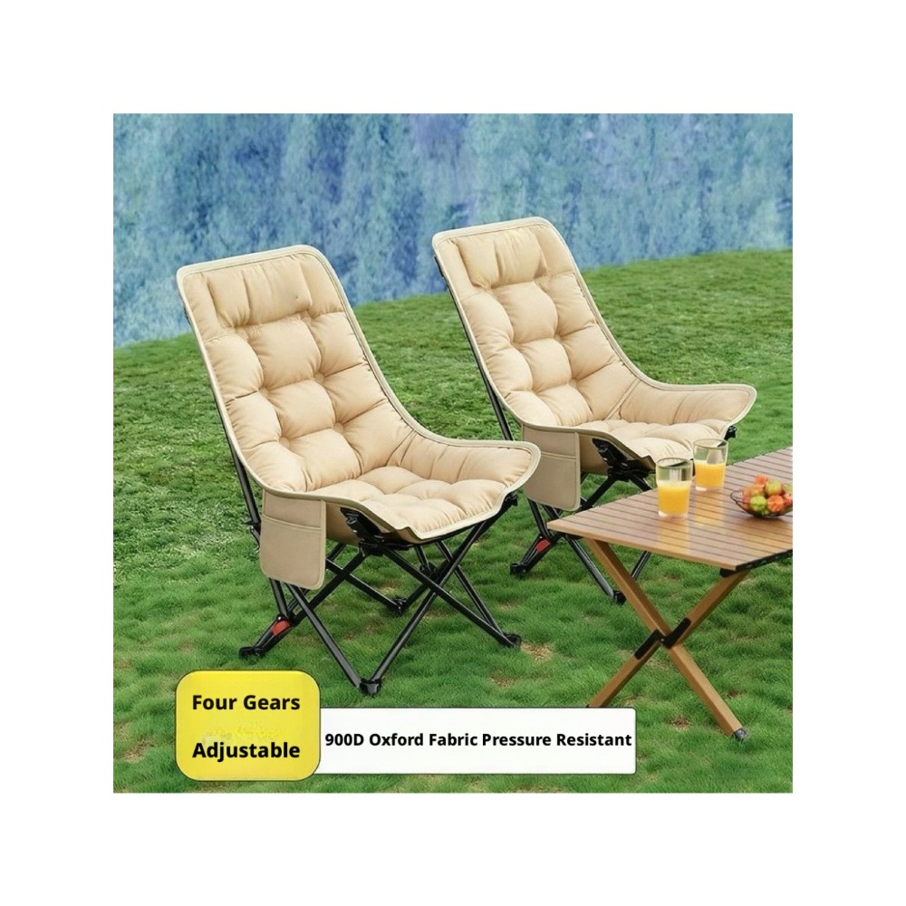 Thickened Cotton Outdoor Foldi - Outdoor Camping Recliner ulasan dan harga