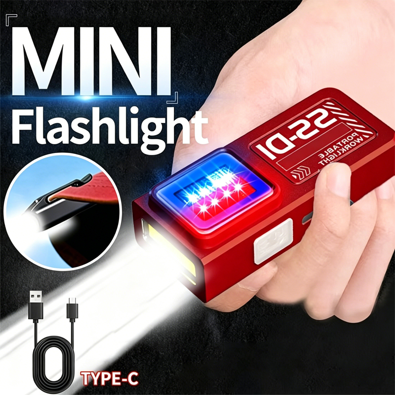 1/2PCS Mini COB LED Flashlight - Outdoor Camping Adventure Lamp ulasan dan harga