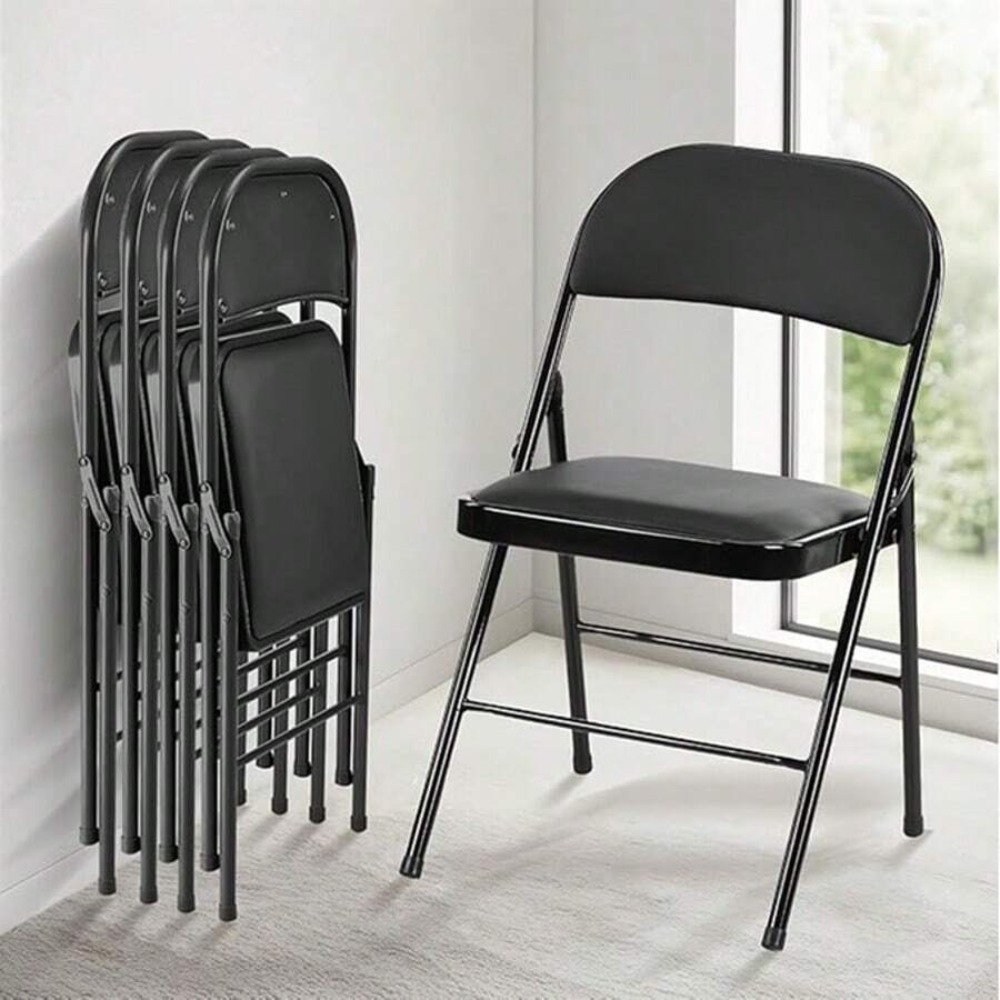 Folding Chair 4 Pack Leather P - Folding Chair ulasan dan harga