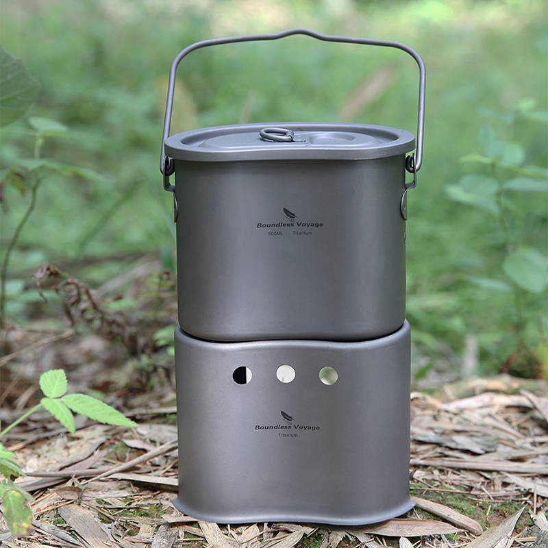 Boundless Voyage Titanium Cook - Outdoor Camping Stove Wood ulasan dan harga