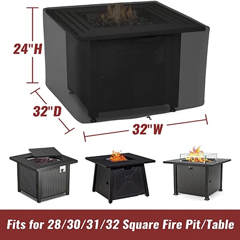 Waterproof Square Fire Pit Cov - Outdoor Camping Fire ulasan dan harga