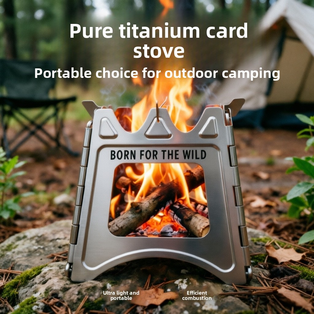 TiForge Compact Folding Titani - Outdoor Camping Stove Wood ulasan dan harga