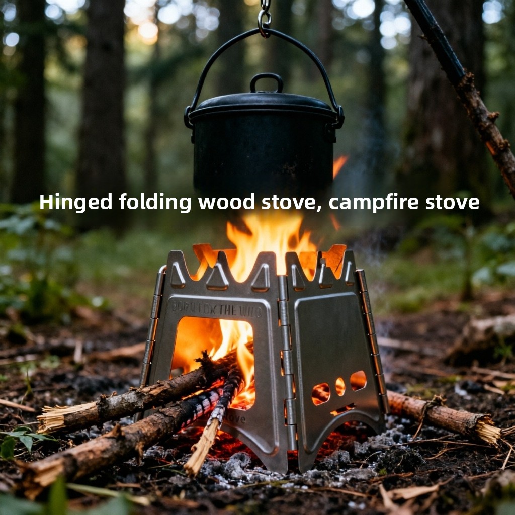 TiForge Compact Folding Titani - Outdoor Camping Stove Wood ulasan dan harga