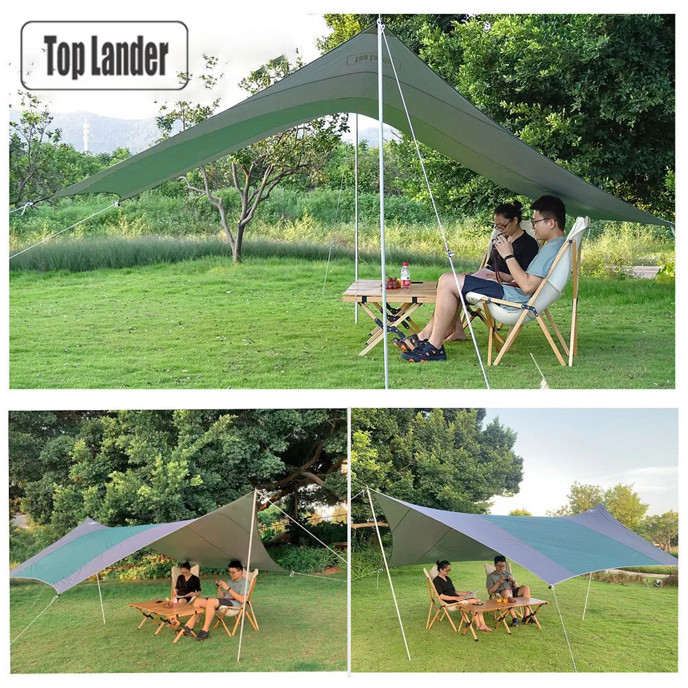 Hex Camping Tarp 4.1x4.1m Wate - Waterproof Tarp Shelter ulasan dan harga