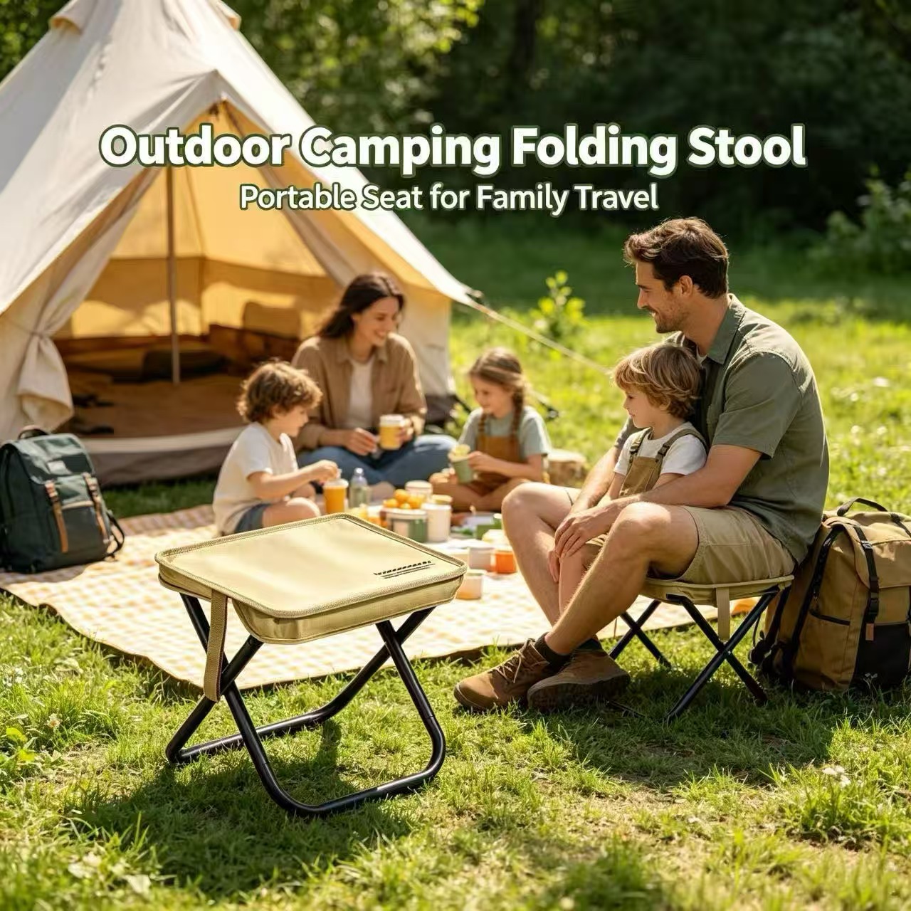 Magza Portable Folding Stool U - Outdoor Camping Hammock Chair ulasan dan harga