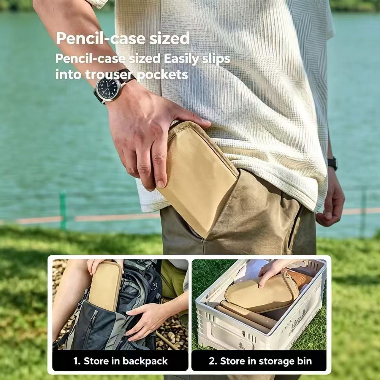 Magza Portable Folding Stool U - Outdoor Camping Hammock Chair ulasan dan harga