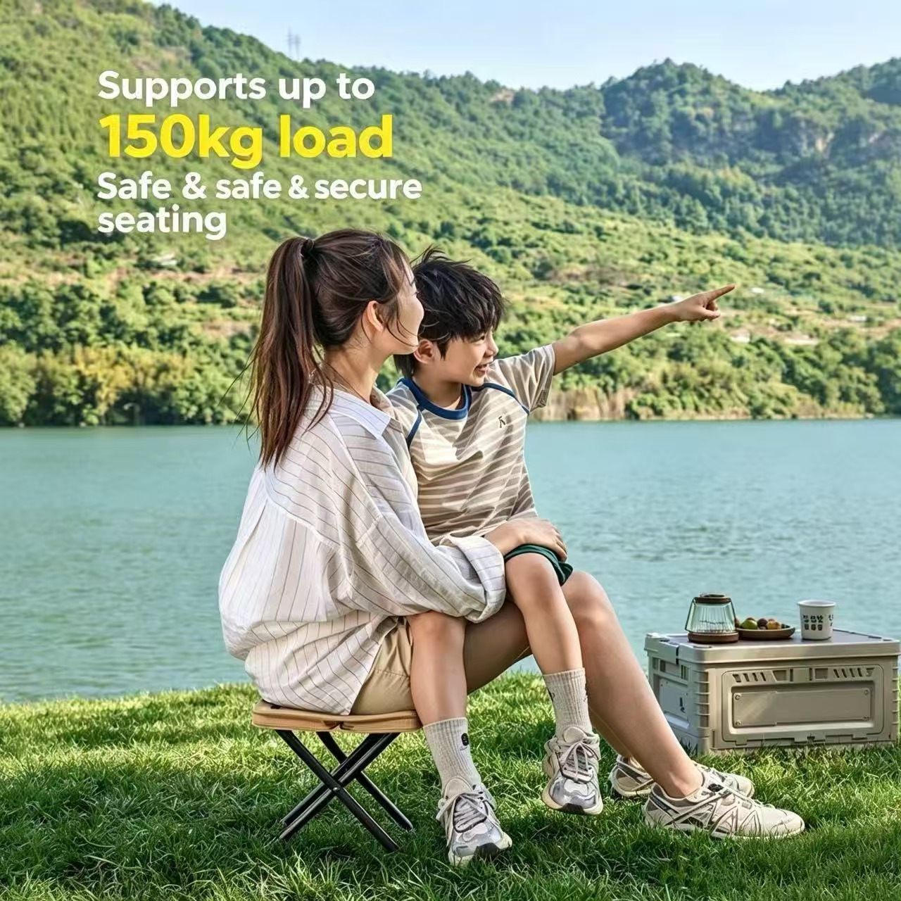 Magza Portable Folding Stool U - Outdoor Camping Hammock Chair ulasan dan harga