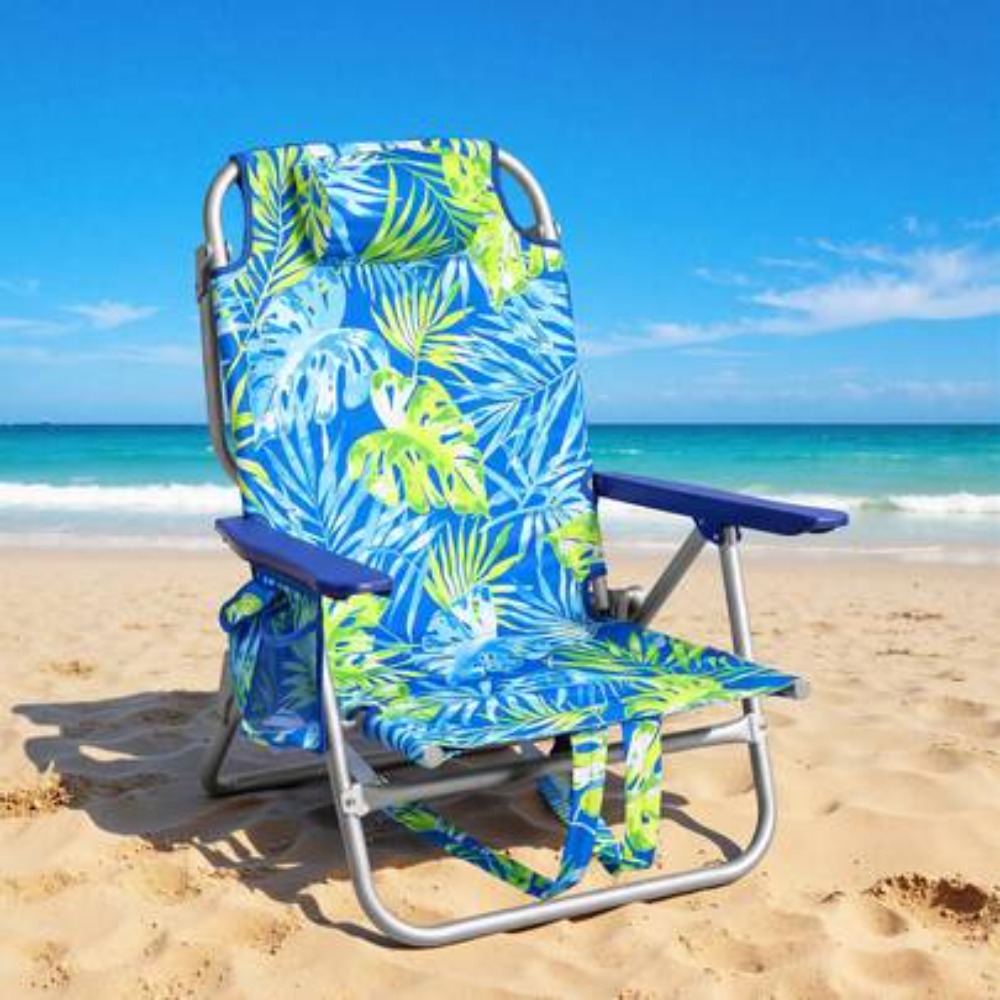 Folding Backpack Beach Chair f - Outdoor Camping Recliner ulasan dan harga