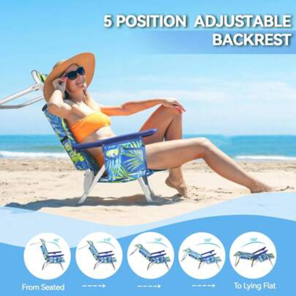 Folding Backpack Beach Chair f - Outdoor Camping Recliner ulasan dan harga