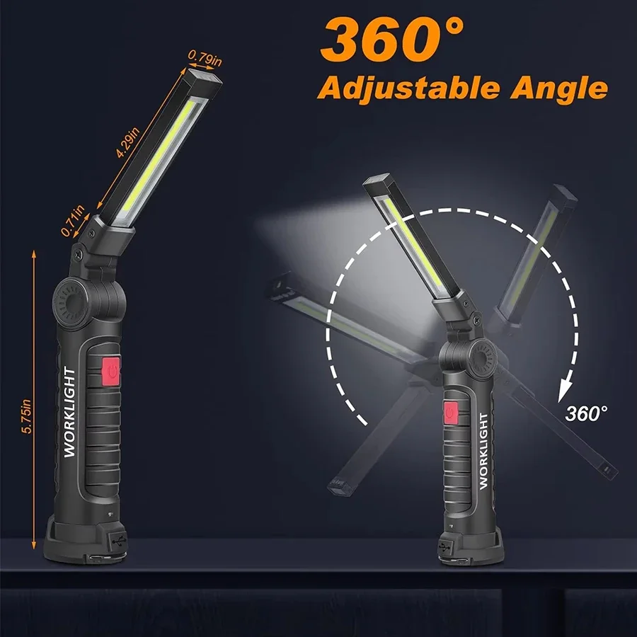 New Portable COB LED Flashligh - Outdoor Camping Adventure Lamp ulasan dan harga