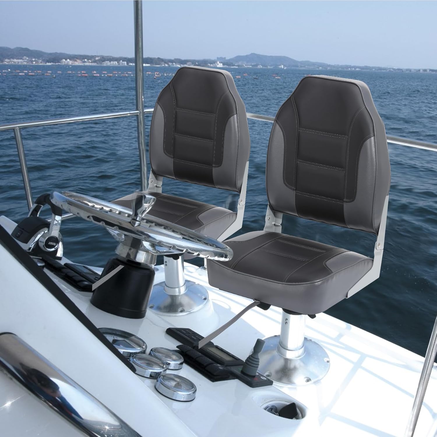 2 Pack Folding Boat Seats, Hig - Folding Chair ulasan dan harga