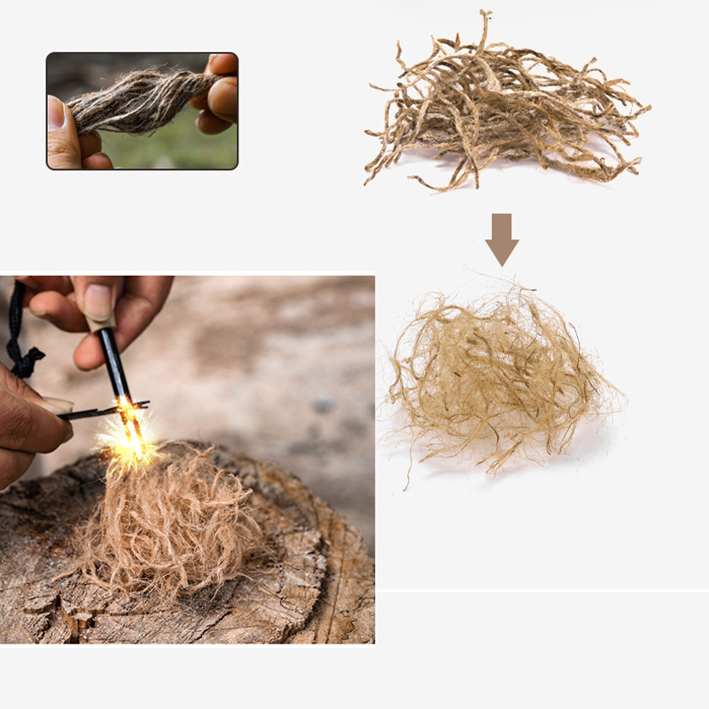 Outdoor Mini Wax Hemp Rope Por - Outdoor Camping Stove Wood ulasan dan harga