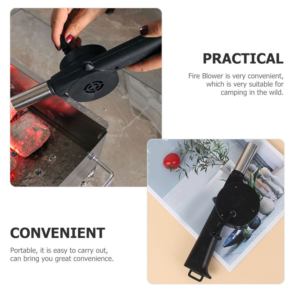 4Pcs Manual Barbecue Fan Porta - Outdoor Camping Fire ulasan dan harga
