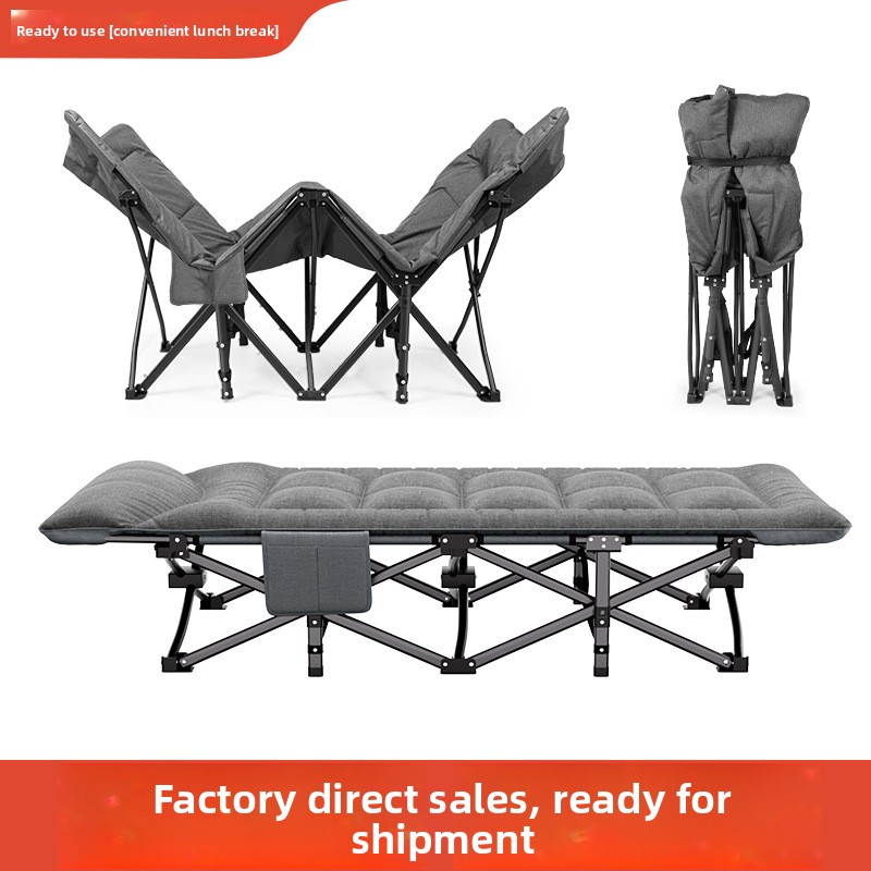 Foldable Single Bed Portable H - Outdoor Camping Recliner ulasan dan harga