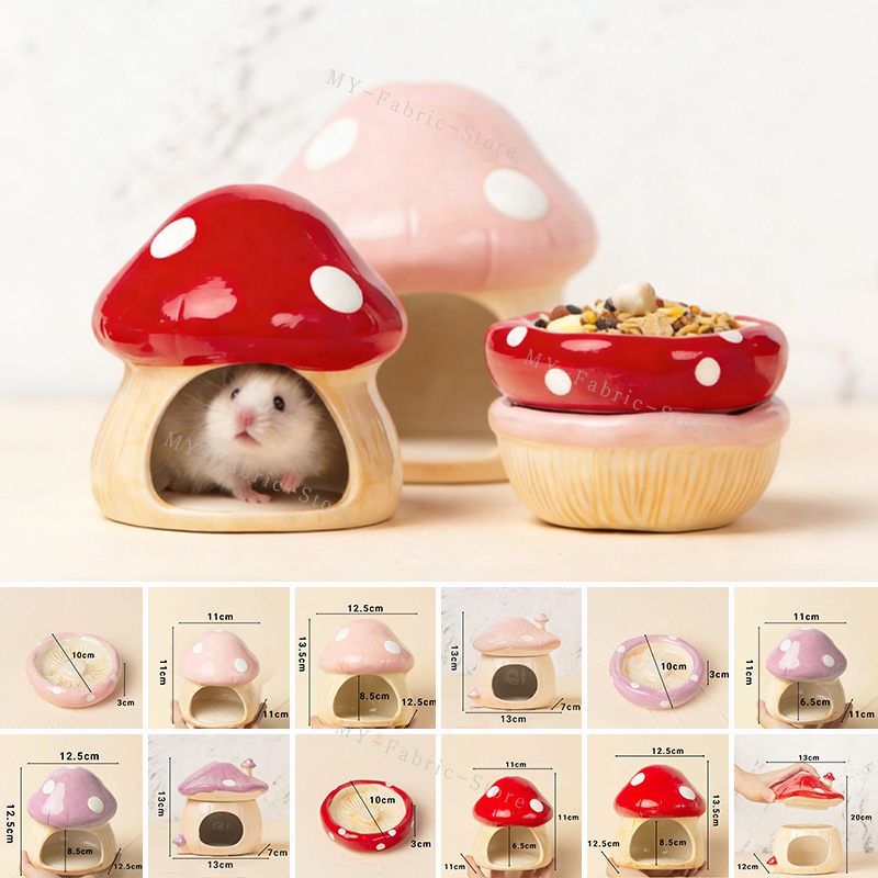 1pcs Cute Ceramic Mushroom Ham - Bear Canister ulasan dan harga
