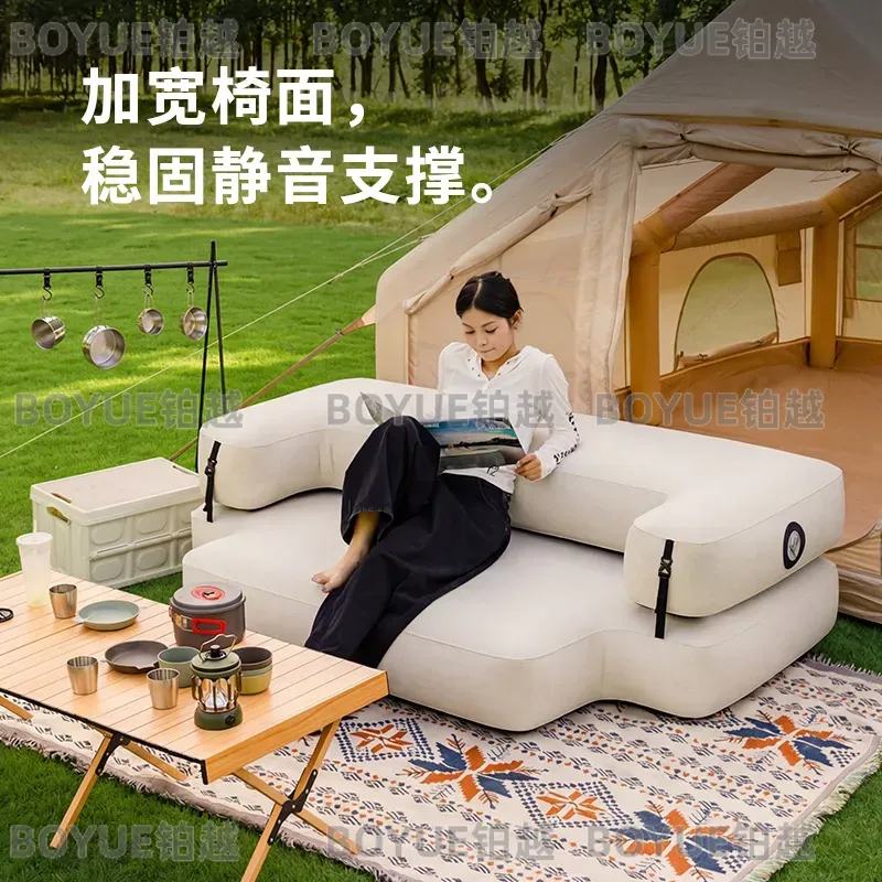 Outdoor Brushed Inflatable Sof - Outdoor Camping Recliner ulasan dan harga