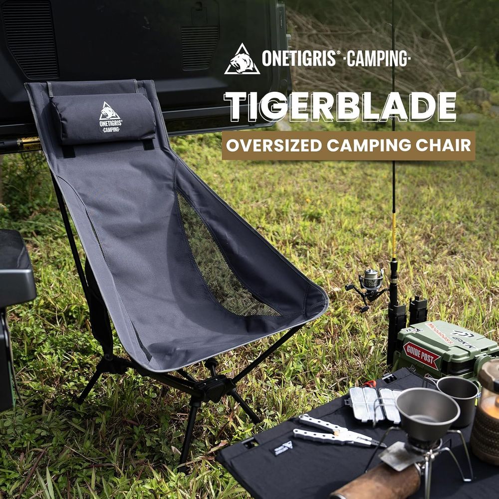 Tigerblade High Back Camping C - Folding Chair ulasan dan harga