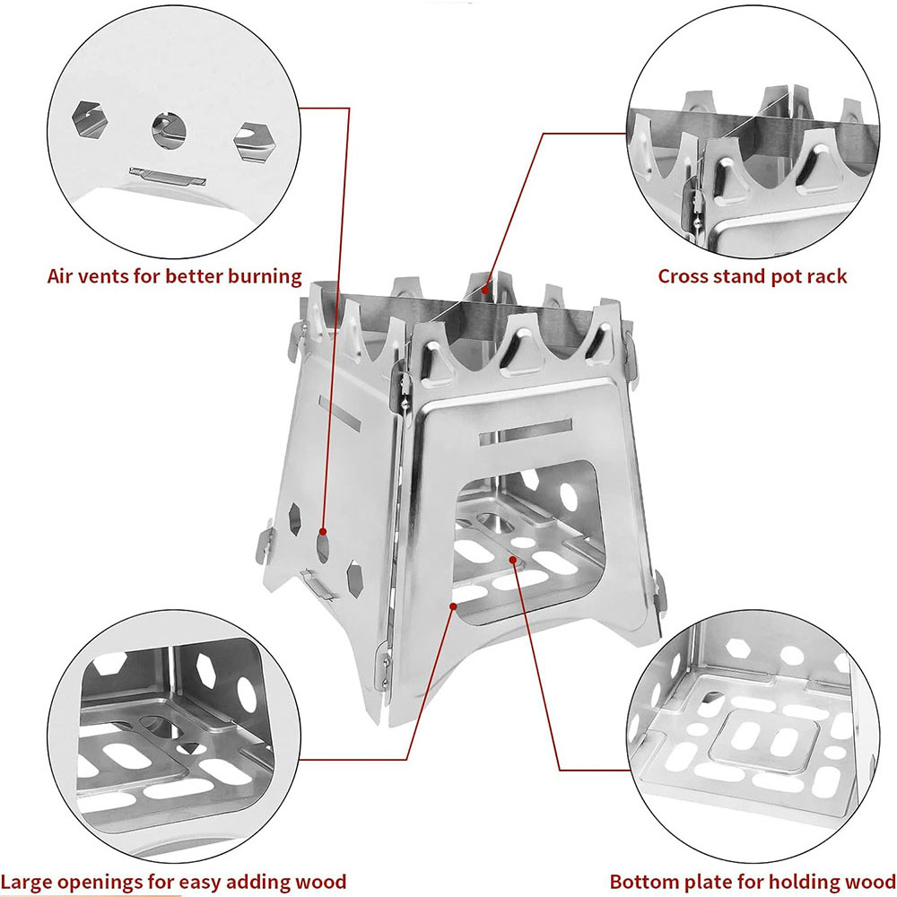 Portable Camping Wood Stove wi - Outdoor Camping Stove Wood ulasan dan harga
