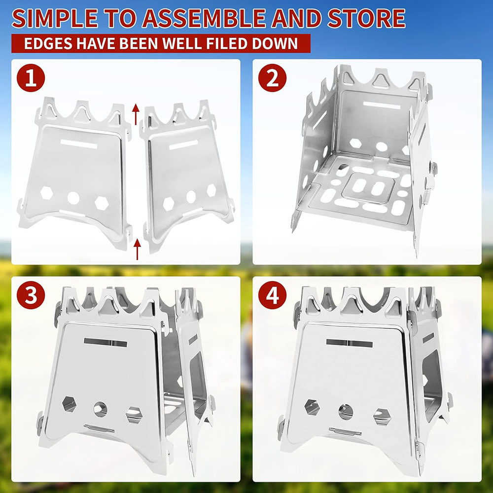 Portable Camping Wood Stove wi - Outdoor Camping Stove Wood ulasan dan harga
